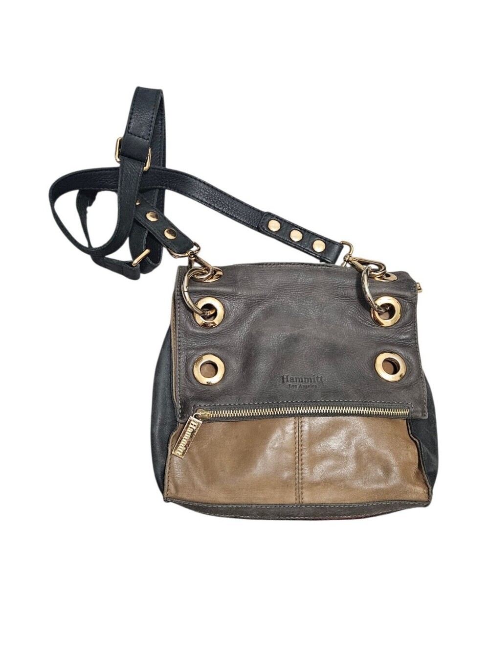 Hammitt Los Angeles Montana Two-Tone Leather Crossbody Purse